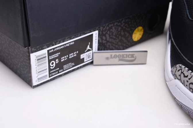 Black Air Retro Court CT8532-050 Purple 3 Jordan 0910